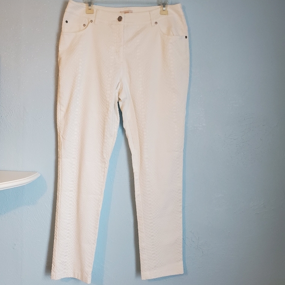 Eric cotton blend textured snake print pants C97 - Picture 1 of 7